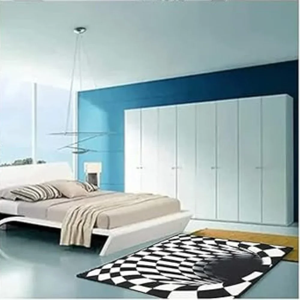 3D visual optical floor mat rug